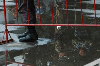 Beslan after the hostage-taking tragedy<br>