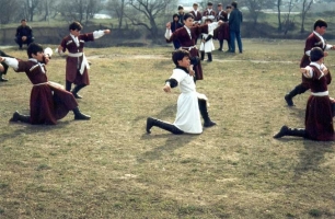 Chechen children dance group Marsho on "Before the War I Had Toys" tour of the Czech Republic