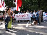 Demonstration in Prague on August 21 2008
